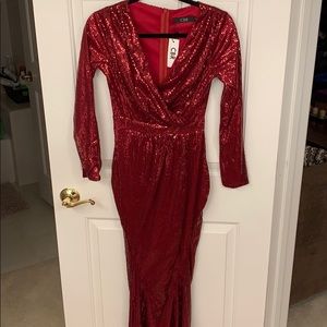 Sequin red dress small brand new